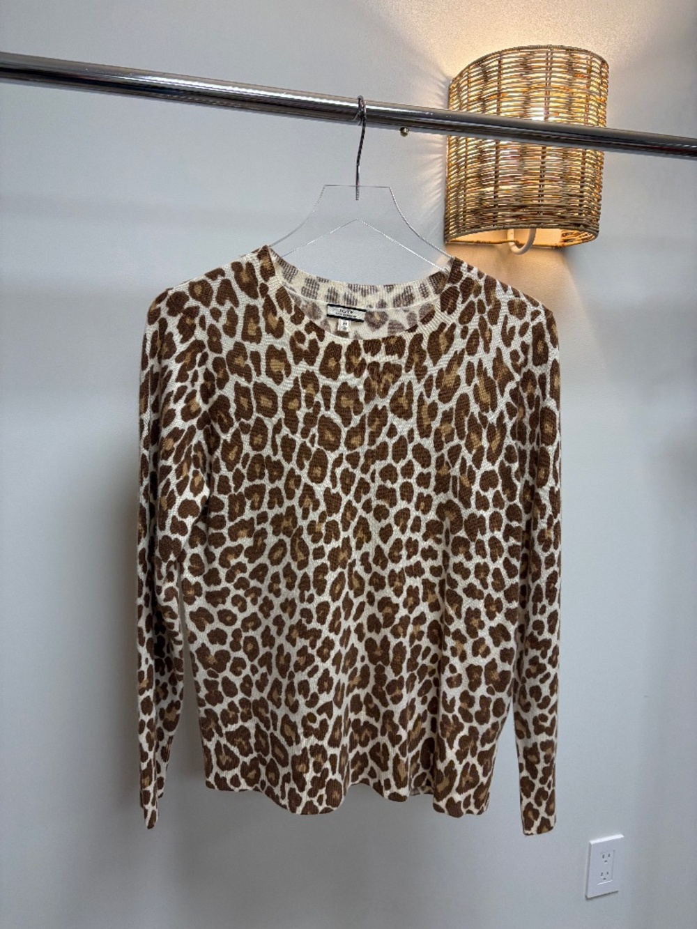 J.Crew Cheetah Print Cashmere Sweater